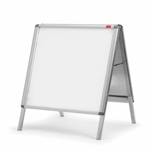 Nobo Plakatständer – für A1 hoch, silber, Metall/Kunststoff, 650 × 605 × 1105 mm