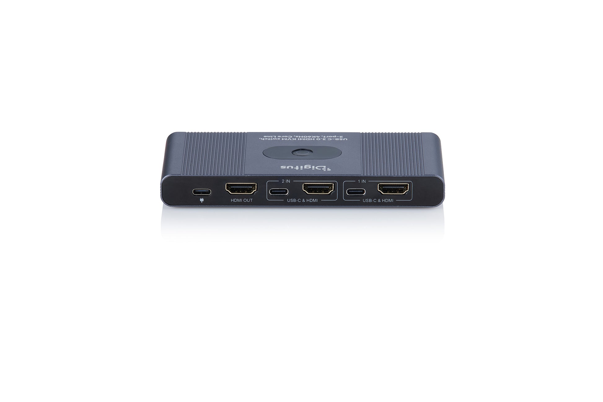 Digitus Core Line – 2-Port HDMI/USB-C KVM-Switch – 4K/60 Hz, USB 3.0-Hub