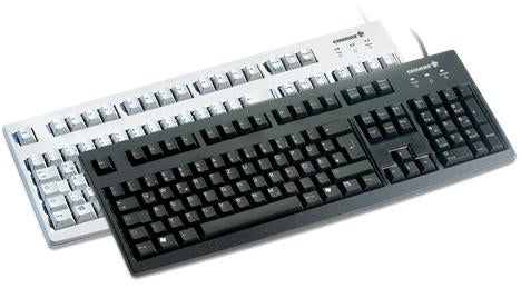 Cherry G83-6105 – Tastatur – kabelgebunden, USB – AZERTY (FR) – Schwarz