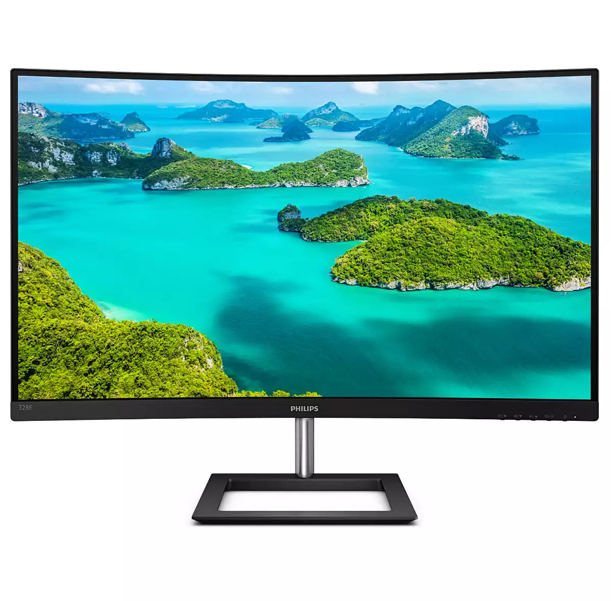 Philips 328E1CA – Monitor, 31,5", 250 cd/m², Gebogen, Lautsprecher, Adaptive Sync, VESA 100 × 100, Schwarz