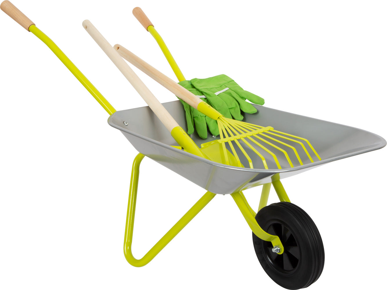 Small foot Schubkarre (Spielzeug) – max. 15 kg – 79,0 × 50,0 × 36,0 cm – ab 3 J.
