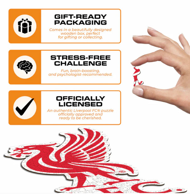 Iconic Puzzles Liverpool FC Puzzle – 270 Teile – 24 × 42 cm – ab 10 J. – Holz – FSC