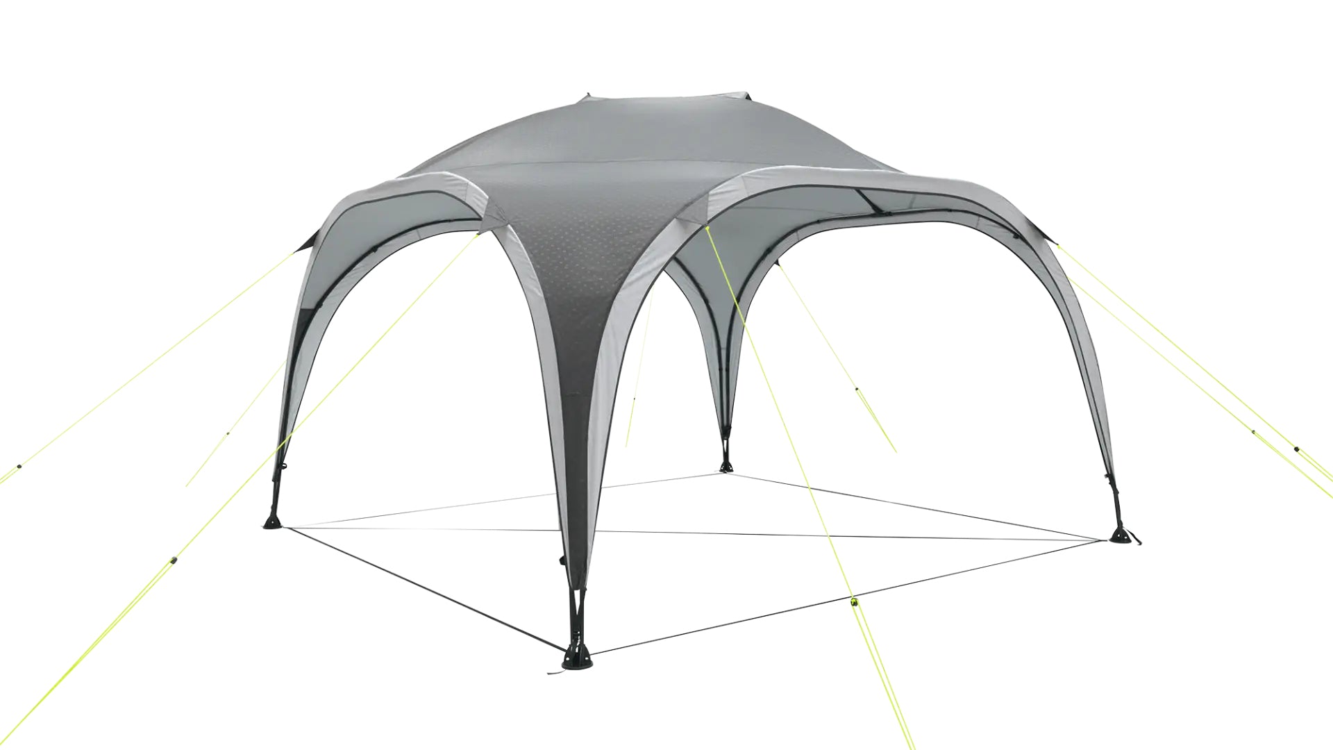 Outwell Pavillon – grau – 350 × 235 cm – Polyester – spritzwassergeschützt, UV-Schutz, flammhemmend