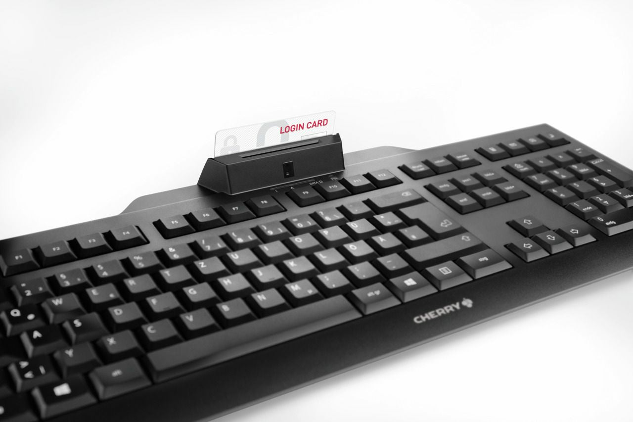 CHERRY KC 1000 SC – Tastatur, kabelgebunden (USB-A), US-Layout (EN) – für Windows & Linux