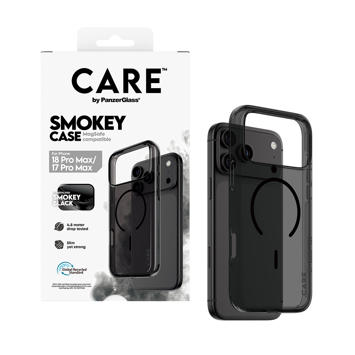 PanzerGlass CARE Backcover – für Apple iPhone 18 Pro Max / iPhone 17 Pro Max, bis 4,8 m sturzsicher