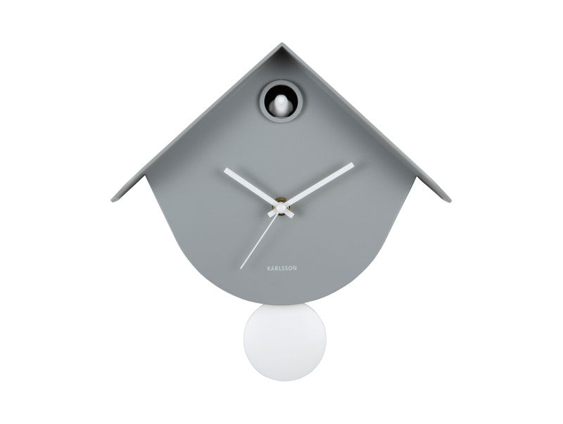 Karlsson Wanduhr – Analog, 25,5 × 25,8 × 7,5 cm, Grau