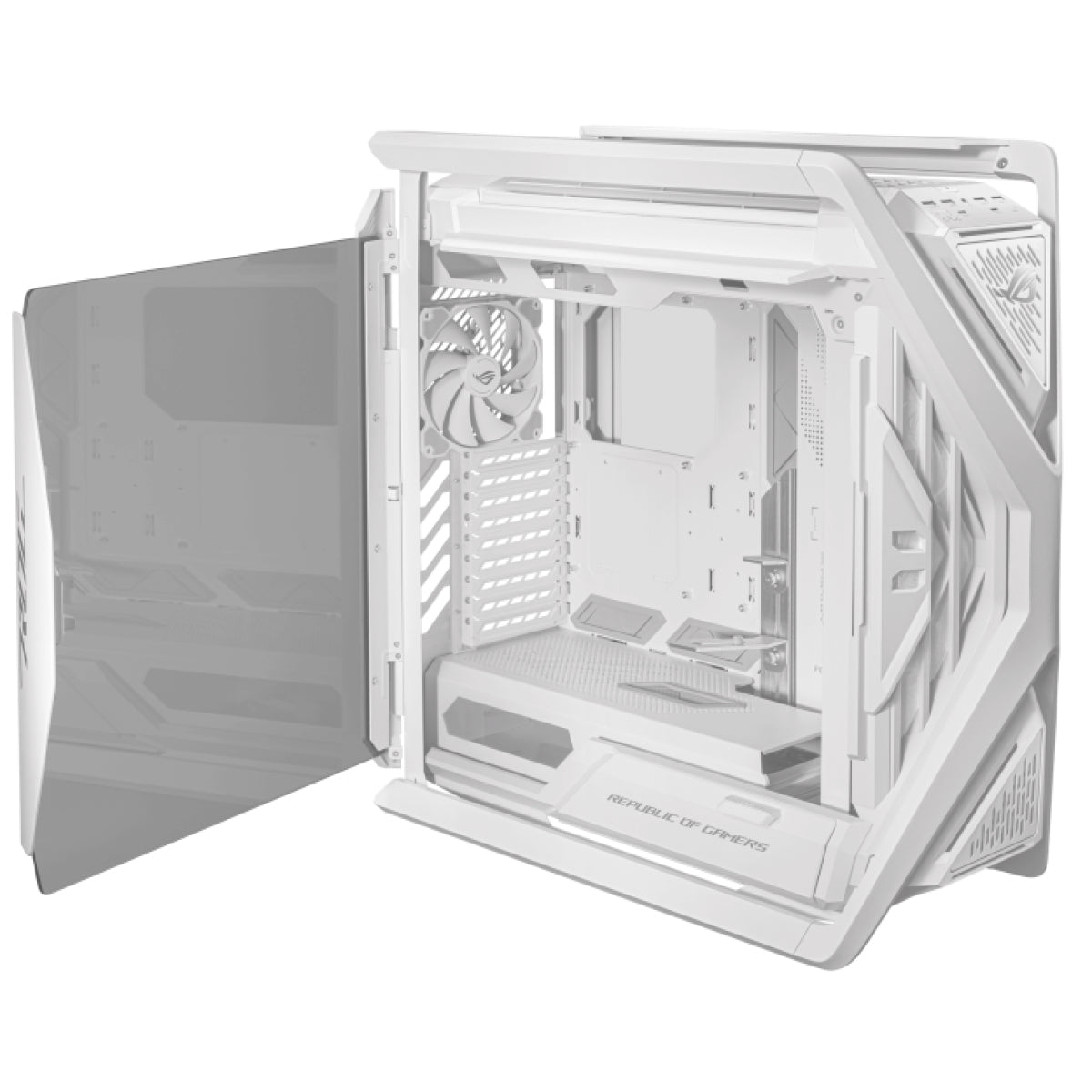 ASUS GR701 ROG HYPERION – PC-Gehäuse – Weiss, E-ATX/ATX/mATX/Mini-ITX, 10 Lüfterplätze, 5×2,5", 2×3,5"
