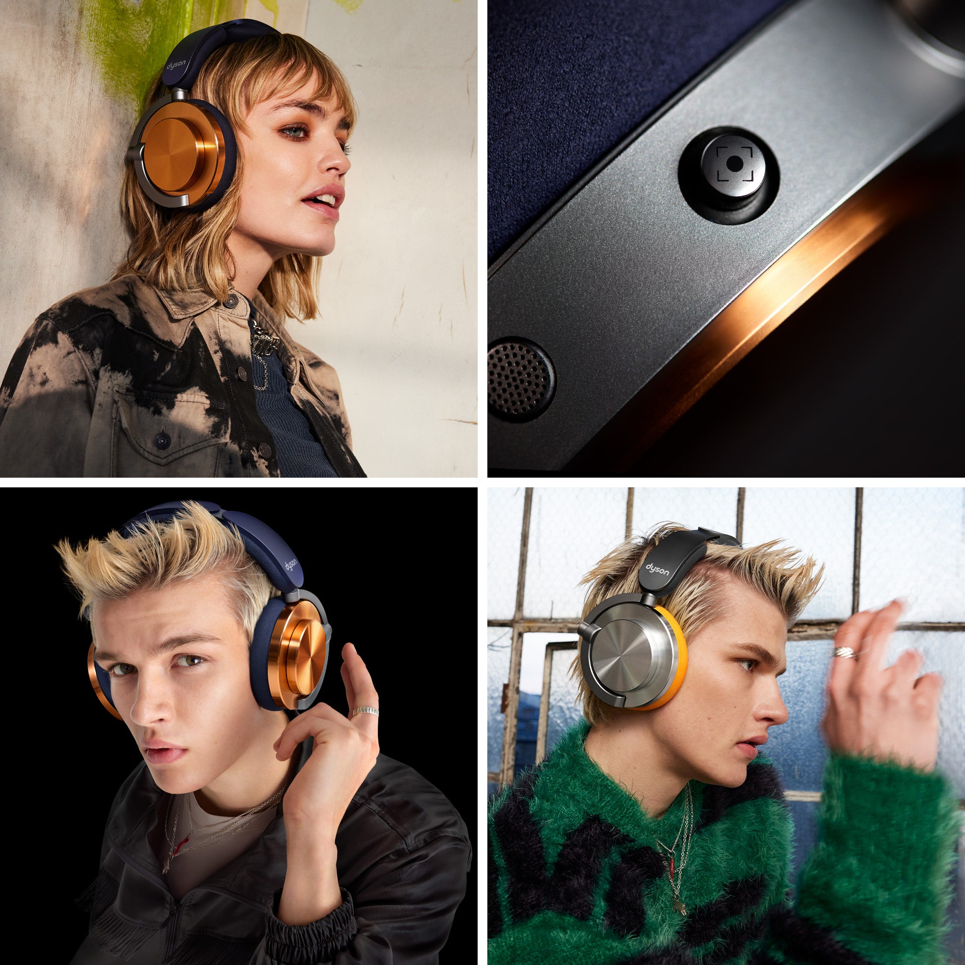 Dyson OnTrac Over-Ear Kopfhörer – Stereo, BT, ANC, Kupfer, BT 5.0