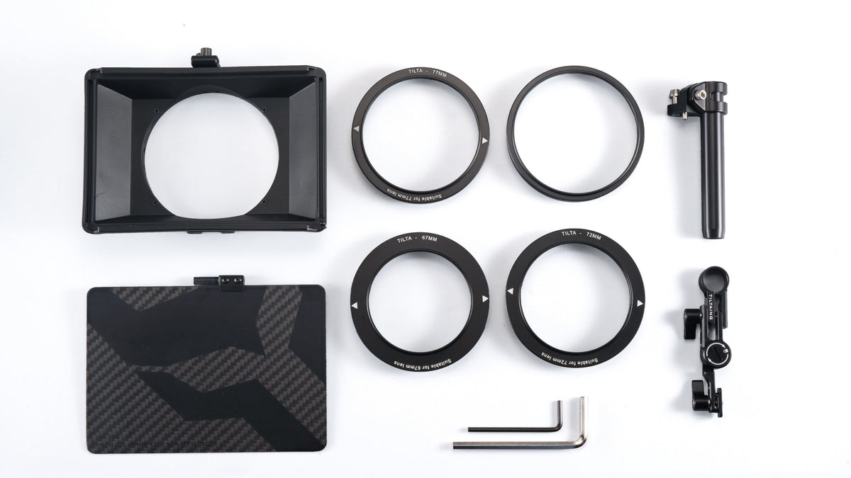 Tilta MB-T15 Matte-Box – 87 mm Filter, Adapter 67/72/77/82 mm – Schwarz
