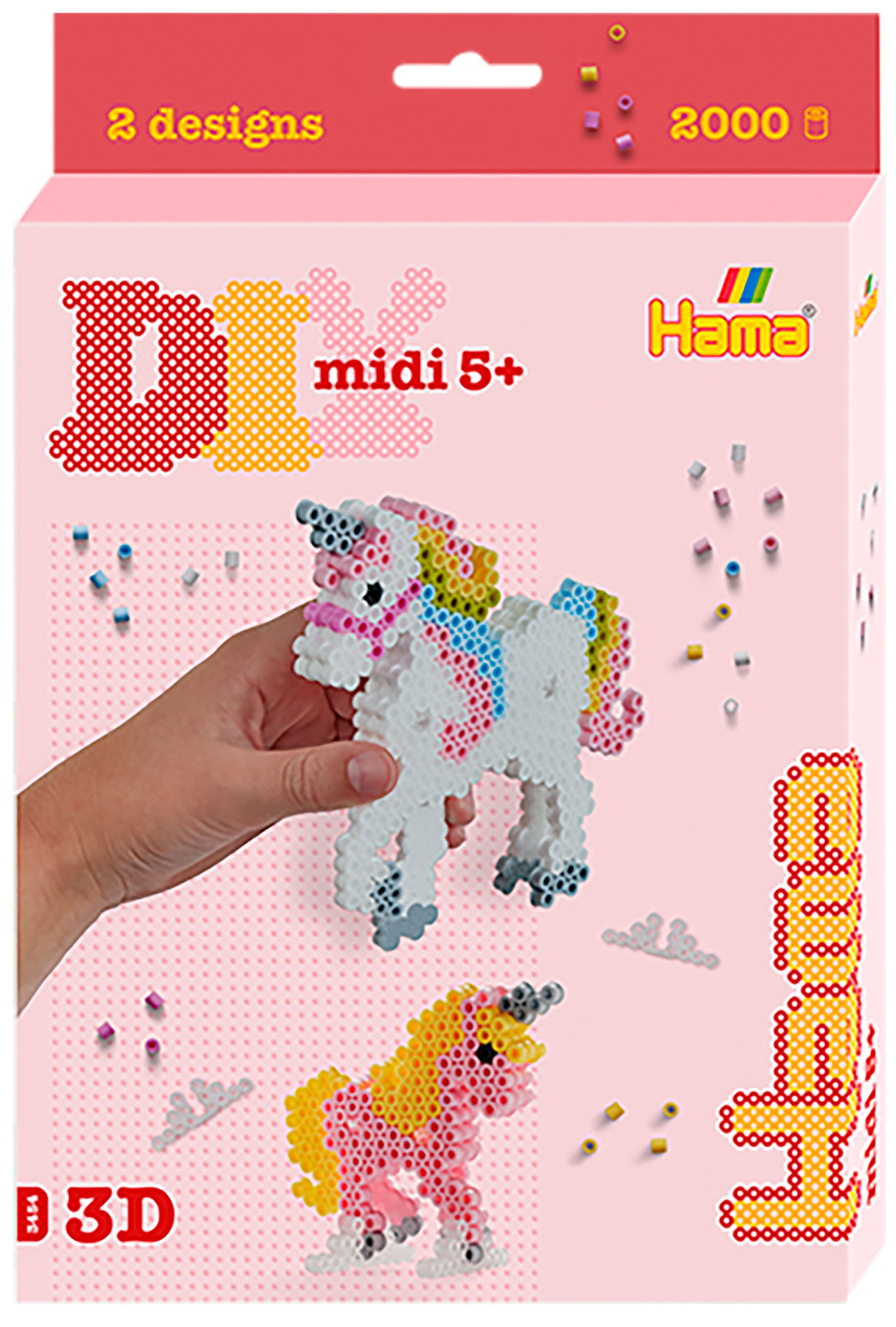 Hama Bügelperlen-Set Midi – 2000 Perlen – Mehrfarbig – ab 5 Jahren