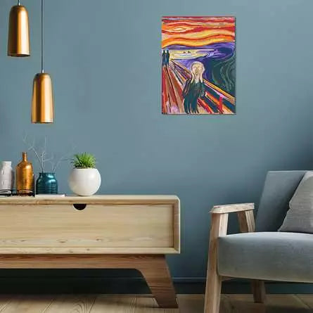 Ravensburger CreArt – Malen-nach-Zahlen-Set – Munch: Der Schrei – 30 × 40 cm – ab 14 Jahren