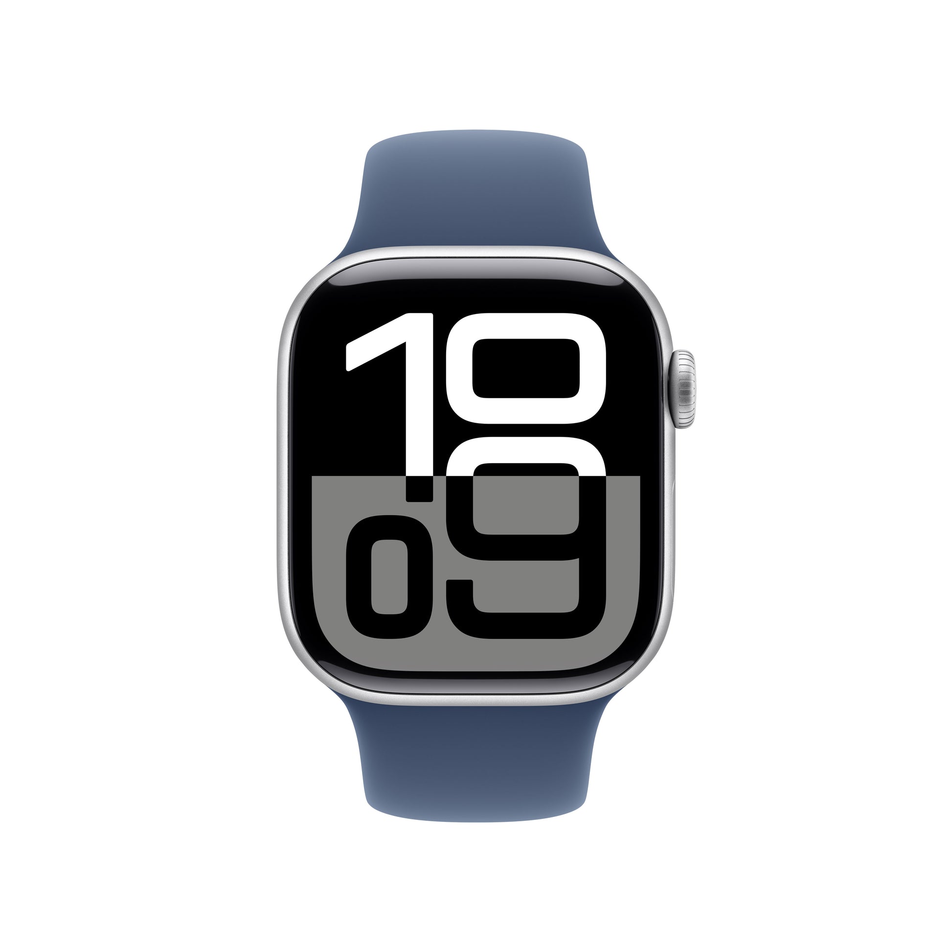 Apple Watch S10 – Smartwatch – 42 mm, LTE, OLED, 50 m, Silber (Aluminium), Denim Sport Band S/M