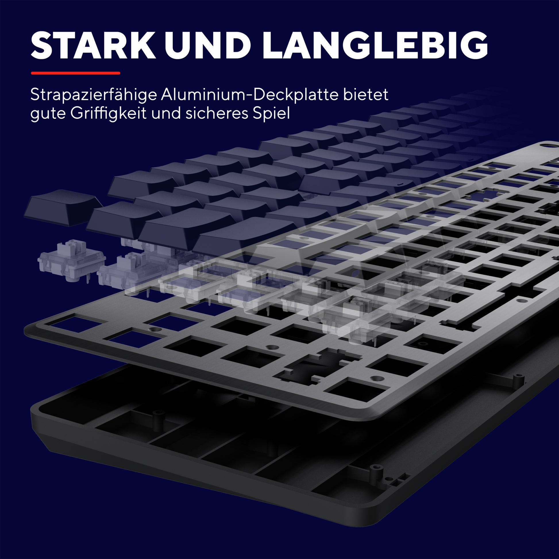 Trust GXT868 Torix – Tastatur, kabelgebunden (USB-A), US-Layout (EN), Fullsize (mit Ziffernblock), mechanisch