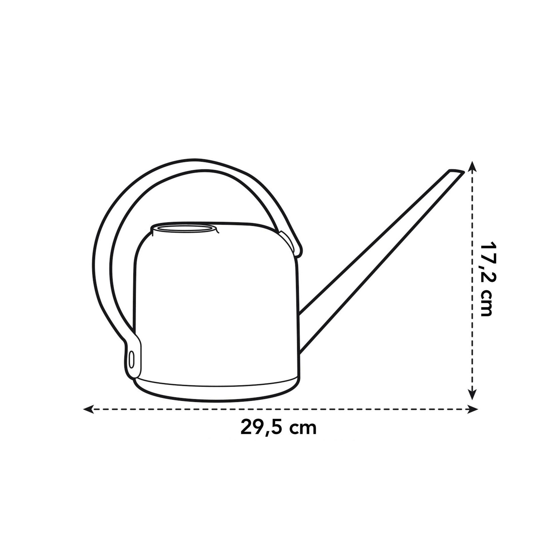 Elho Giesskanne – 1,7 l – Recycling-Kunststoff, Graugrün