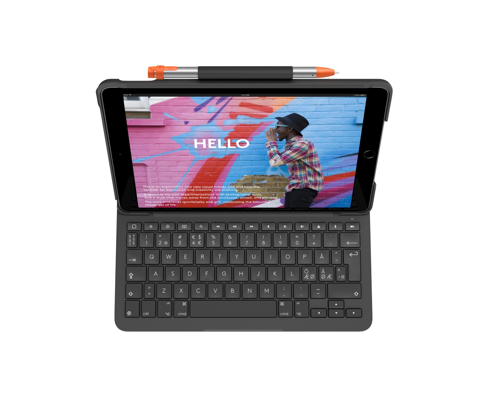 Logitech Slim Folio – Tastatur – für iPad (7. Generation)