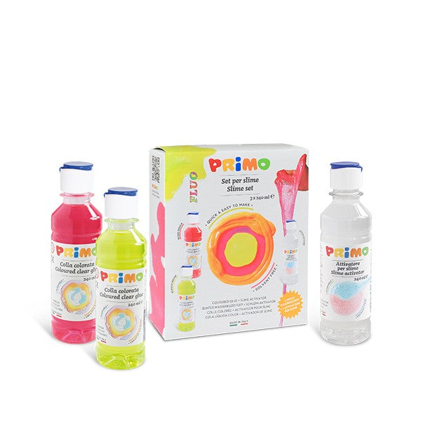 Primo Bastelset (Slime-Set), fluoreszierend gelb – ab 3 Jahren