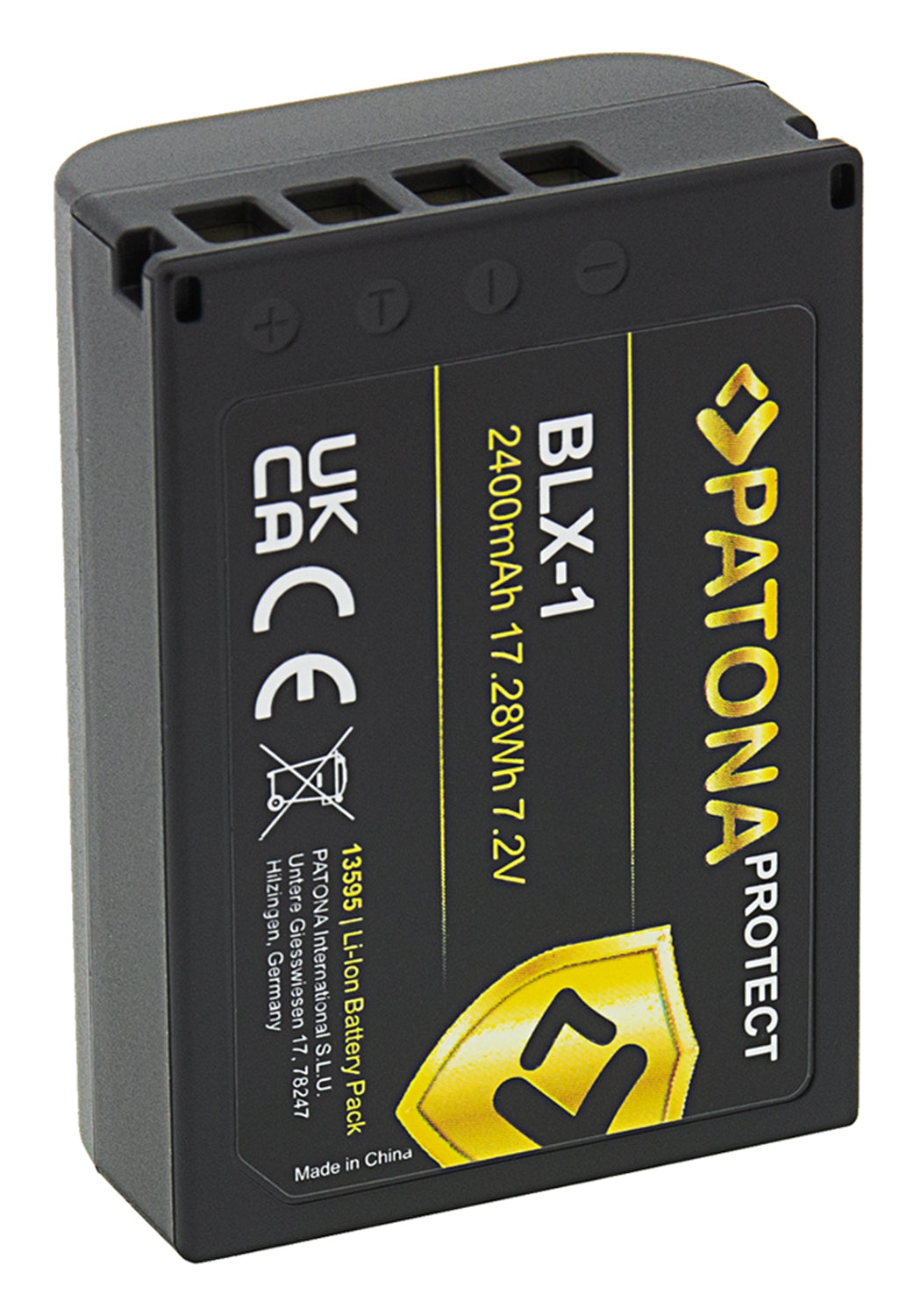 PATONA PROTECT BLX-1 Akku – Li-Ion 2400 mAh (17,28 Wh), 7,2 V – für Olympus OM-1
