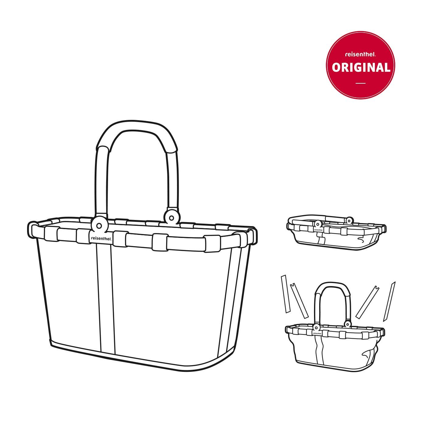 Reisenthel Stofftasche, Polyester, Schwarz, 480×290×280 mm