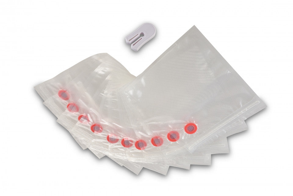 Solis Zip-Vakuumierbeutel – 20 × 23 cm, für Sous-vide-Garer, Tiefkühler, 10 Beutel