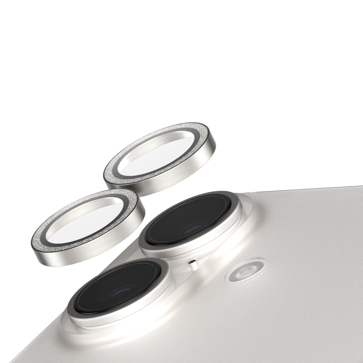 PanzerGlass Kameralinsenschutz – für iPhone 16, iPhone 16 Plus – Silber