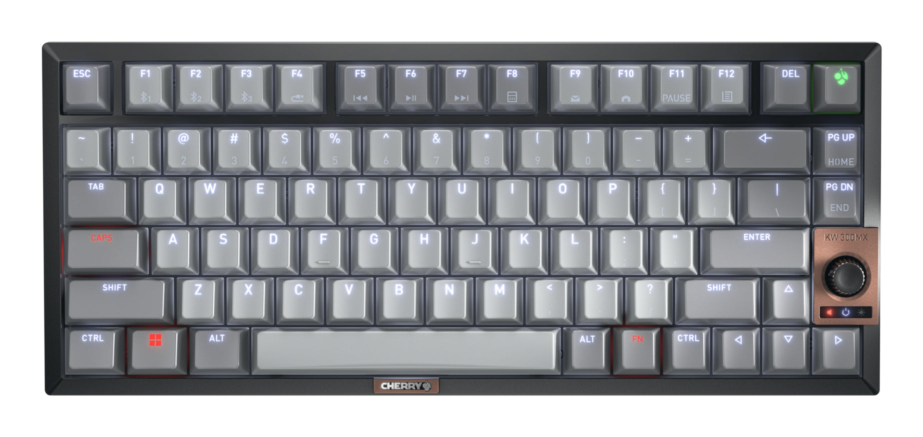 Cherry 12033087 – Tastatur, kabellos, mechanisch (Cherry MX Silent Red)
