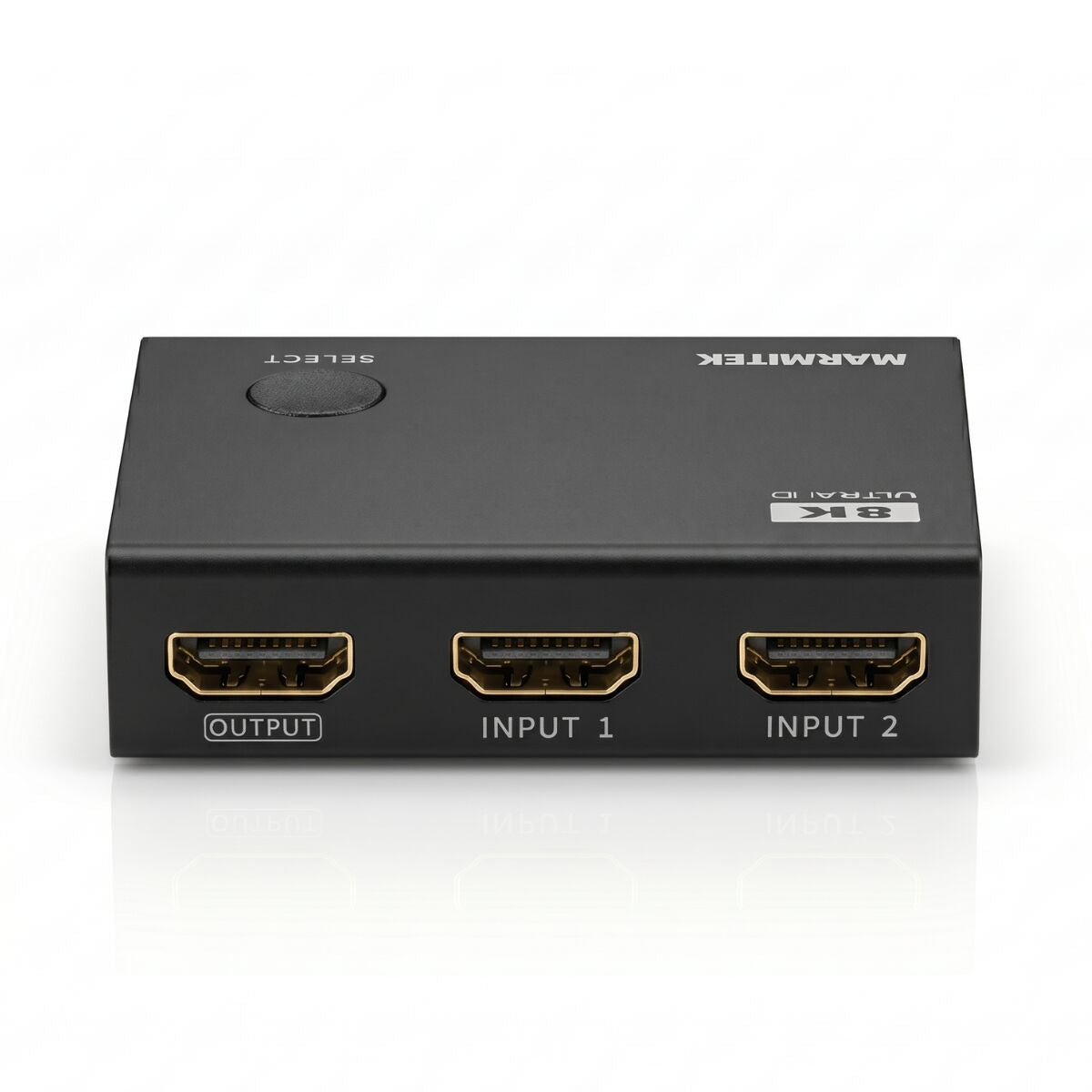 Marmitek Connect 730 – HDMI Switch, 3× HDMI In / 1× HDMI Out, 8K@60 Hz, HDMI 2.1, HDR, HDCP 2.3, Schwarz