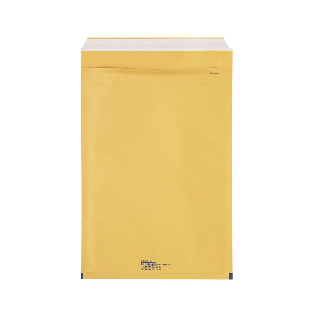 Brieger Luftpolstertasche – 220 × 265 mm, braun – 1 Stk.