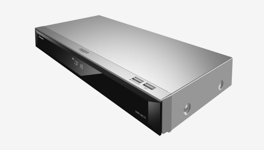 Panasonic DMR-UBC70EGS – Blu-ray-Recorder, USB, DVB-C/T2, 4K, 500 GB, Silber