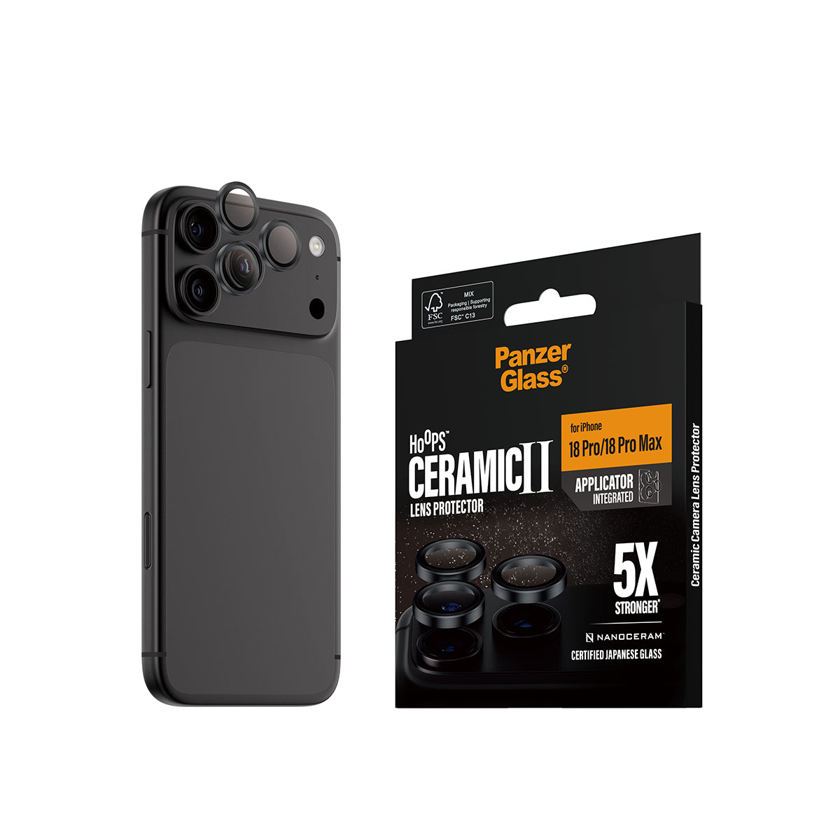 PanzerGlass Displayschutz (Panzerglas), Kameraschutz – für iPhone 18 Pro/Pro Max