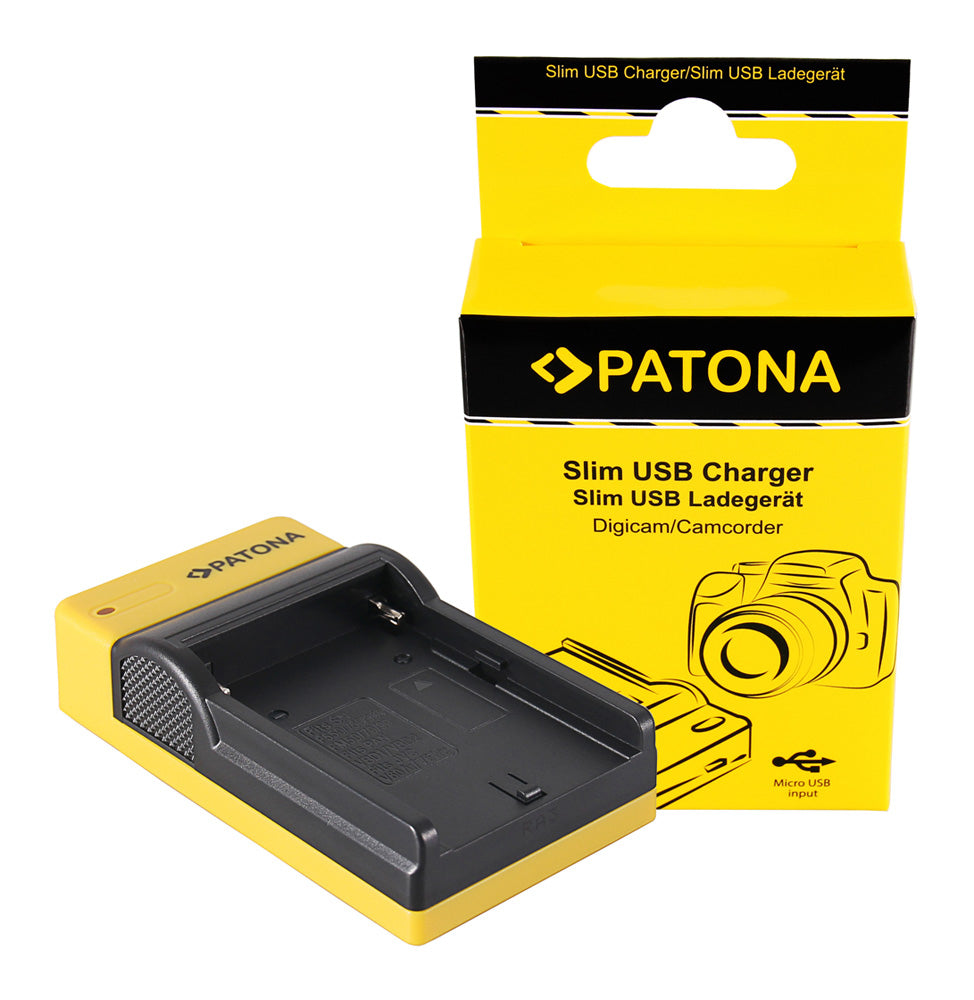 PATONA 151525 Akkulader – für Sony NP-F960 – 1-fach, Micro-USB (5 V)