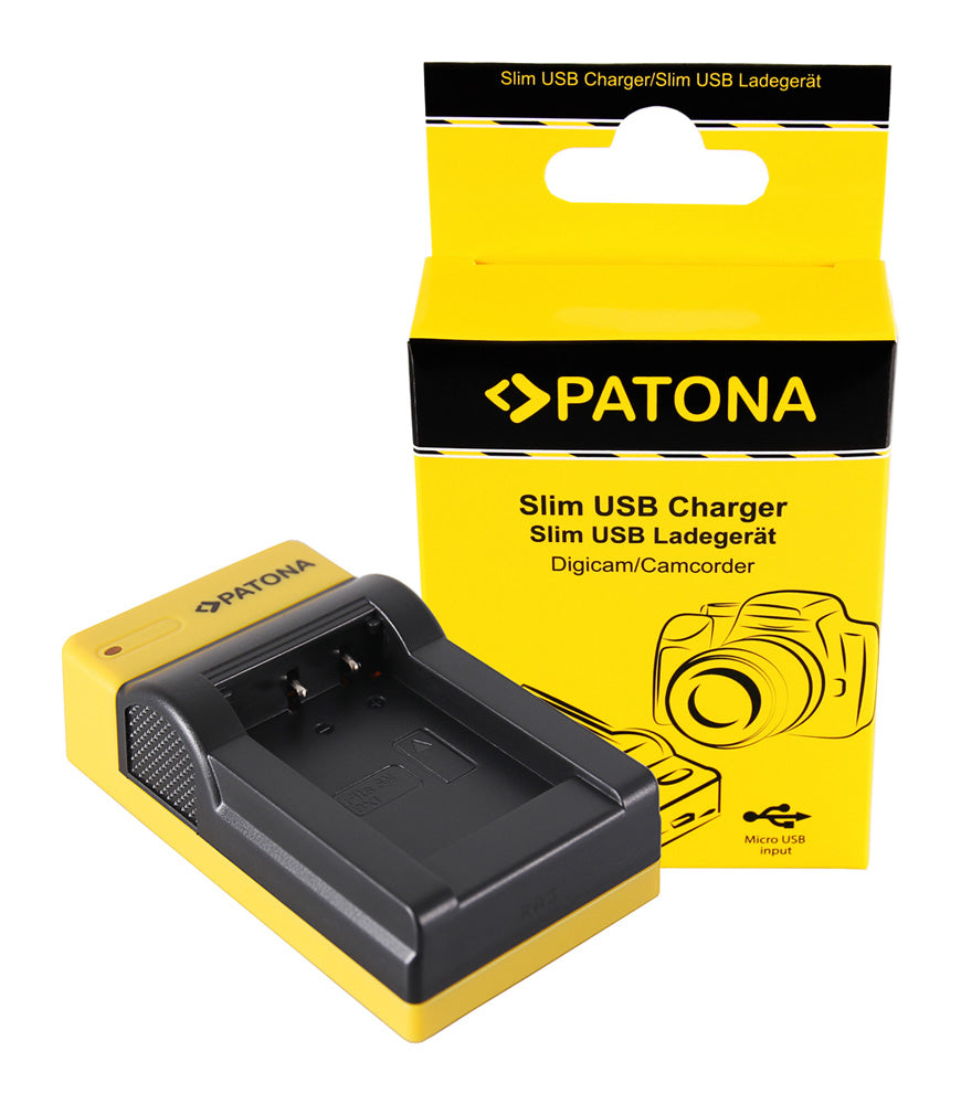PATONA Micro-USB Akkulader für Sony NP-BX1, DSC-HX300, DSC-HX50V und andere – 1-fach, 5 V DC, 4,2 V/1 A