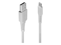 Lindy USB auf Lightning Kabel, 0,50 m, Weiss – für iPhone, iPad, iPod