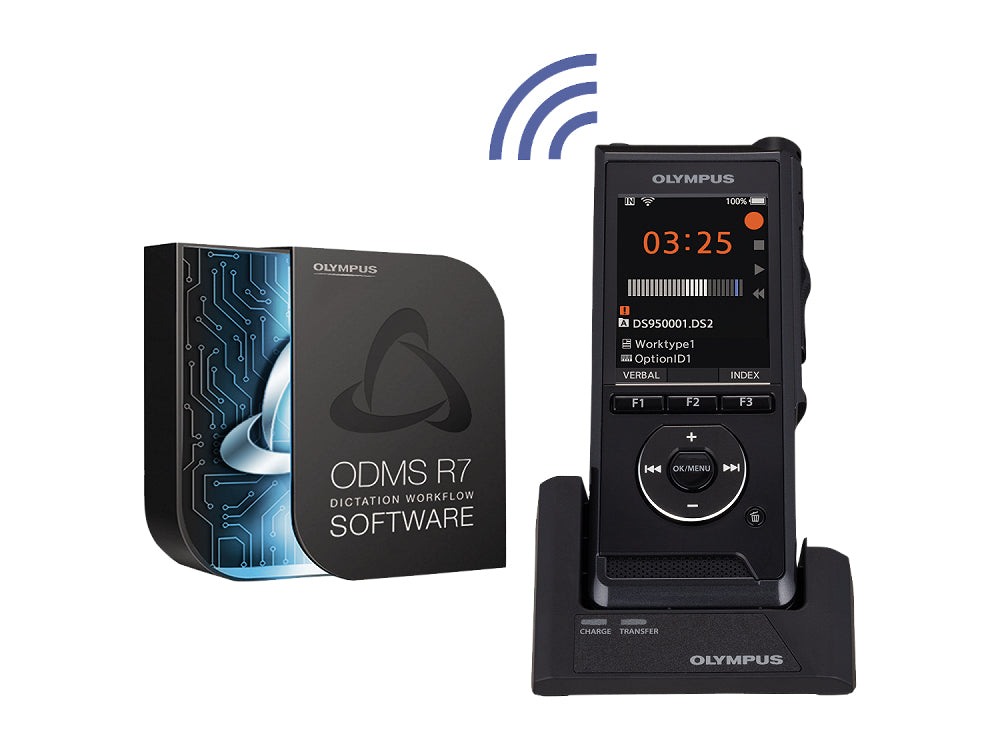 Olympus DS-9500 – Digitales Diktiergerät, 2 GB, USB (Micro-USB B), Mikrofon, Kopfhörer – Schwarz