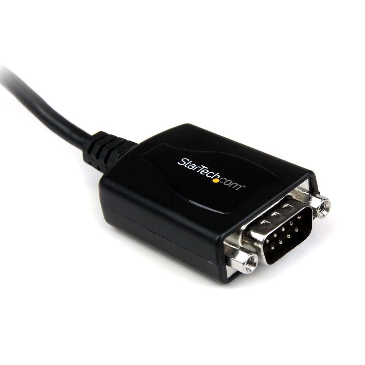StarTech.com Seriell-Adapter USB zu RS-232 (DB-9) – USB 2.0, 0,3 m, Schwarz