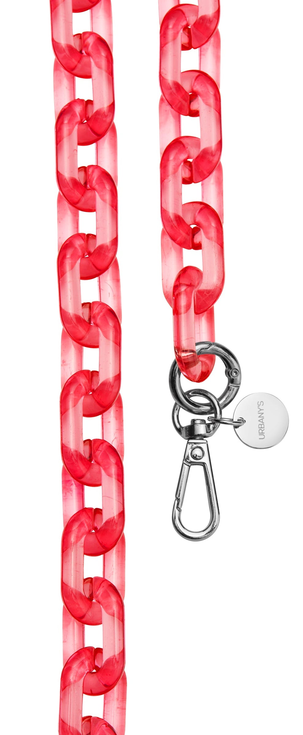 Urbany's Shinjuku – Smartphone-Trageband – 1,2 m – für Handyhülle – Rot/Transparent