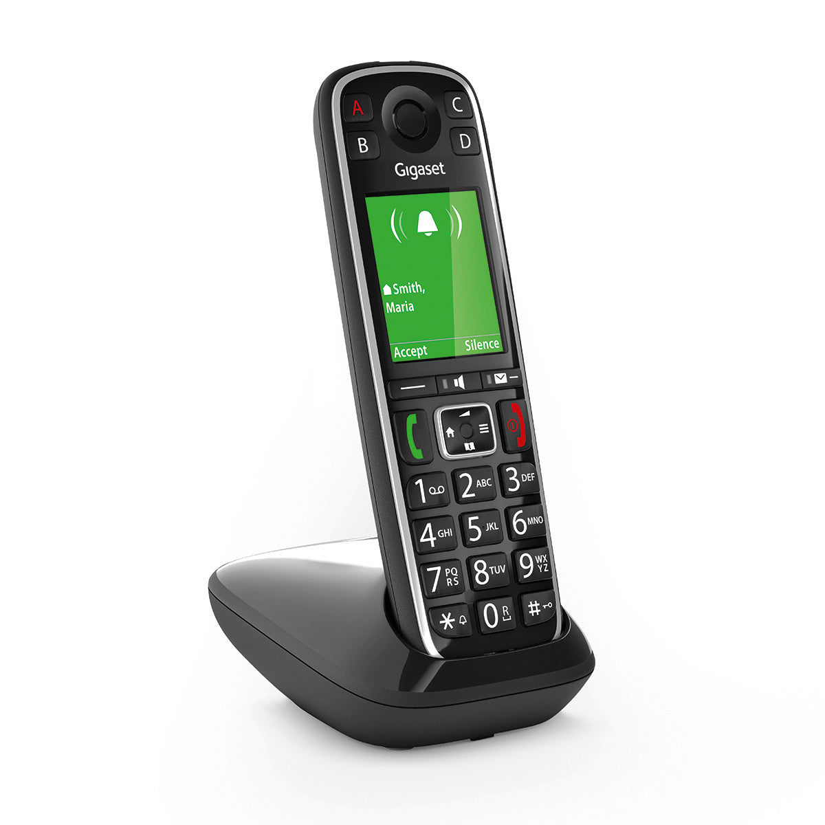Gigaset E720 – Grosstastentelefon, Bluetooth, Schwarz