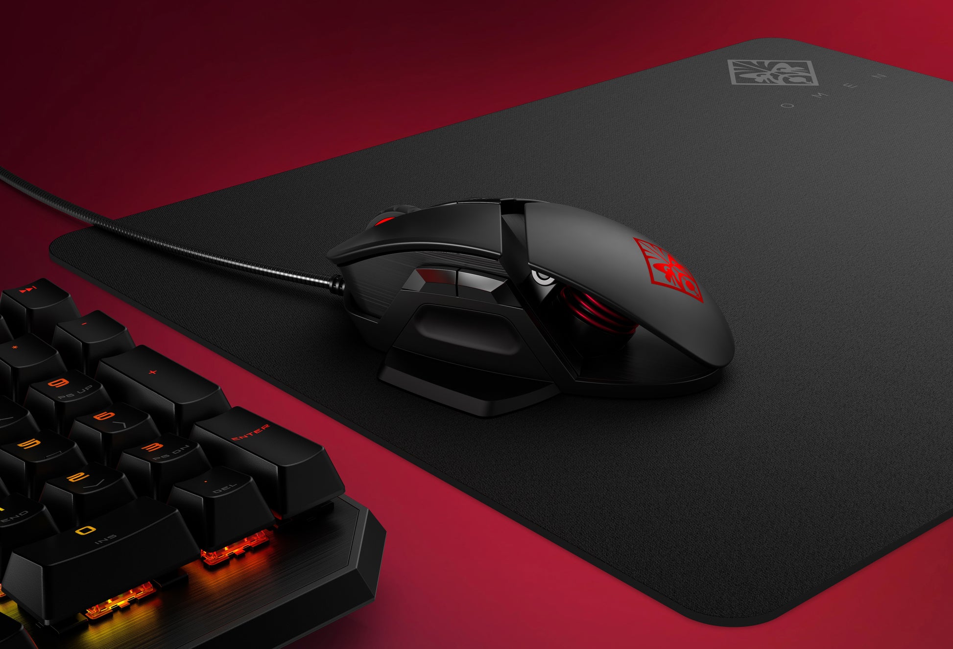 HP OMEN Sequencer – Gaming-Tastatur – mechanisch – kabelgebunden (USB) – beleuchtet – schwarz