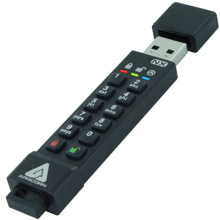 Apricorn AES XTS Secure 256-Bit 128 GB – USB 3.2 Gen 1, IP67, Fingerabdruckscanner, 77/72 MB/s