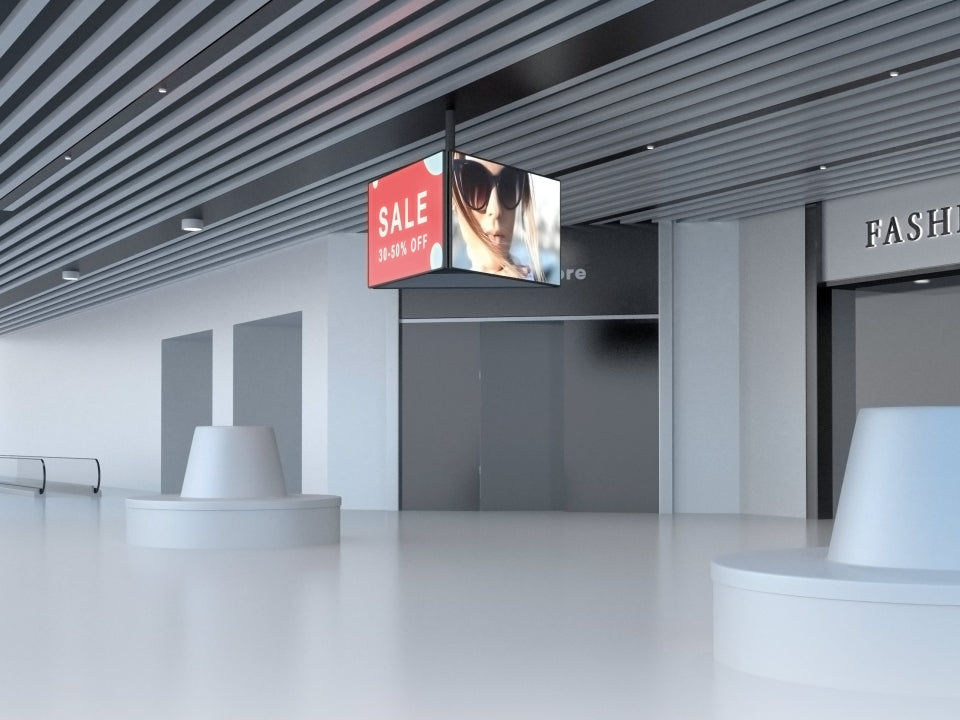 Multibrackets Pro MBC1UX2 – Deckenhalterung, für 2 Displays, neigbar, bis 65", VESA 600×400, bis 100 kg