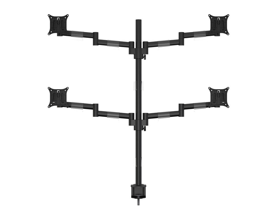 Multibrackets Monhalt Office 5891 – Monitorhalterung, Quad, bis 30", VESA 75 × 75 mm, 8 kg, drehbar, schwarz