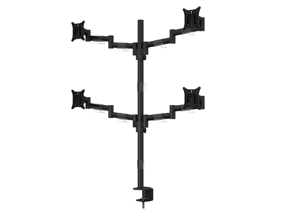 Multibrackets Monhalt Office 5891 – Monitorhalterung, Quad, bis 30", VESA 75 × 75 mm, 8 kg, drehbar, schwarz