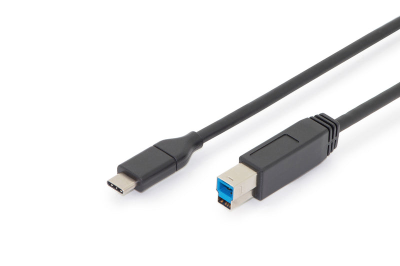 Ednet USB-Kabel, USB-C zu USB-B, 1,8 m, USB 3