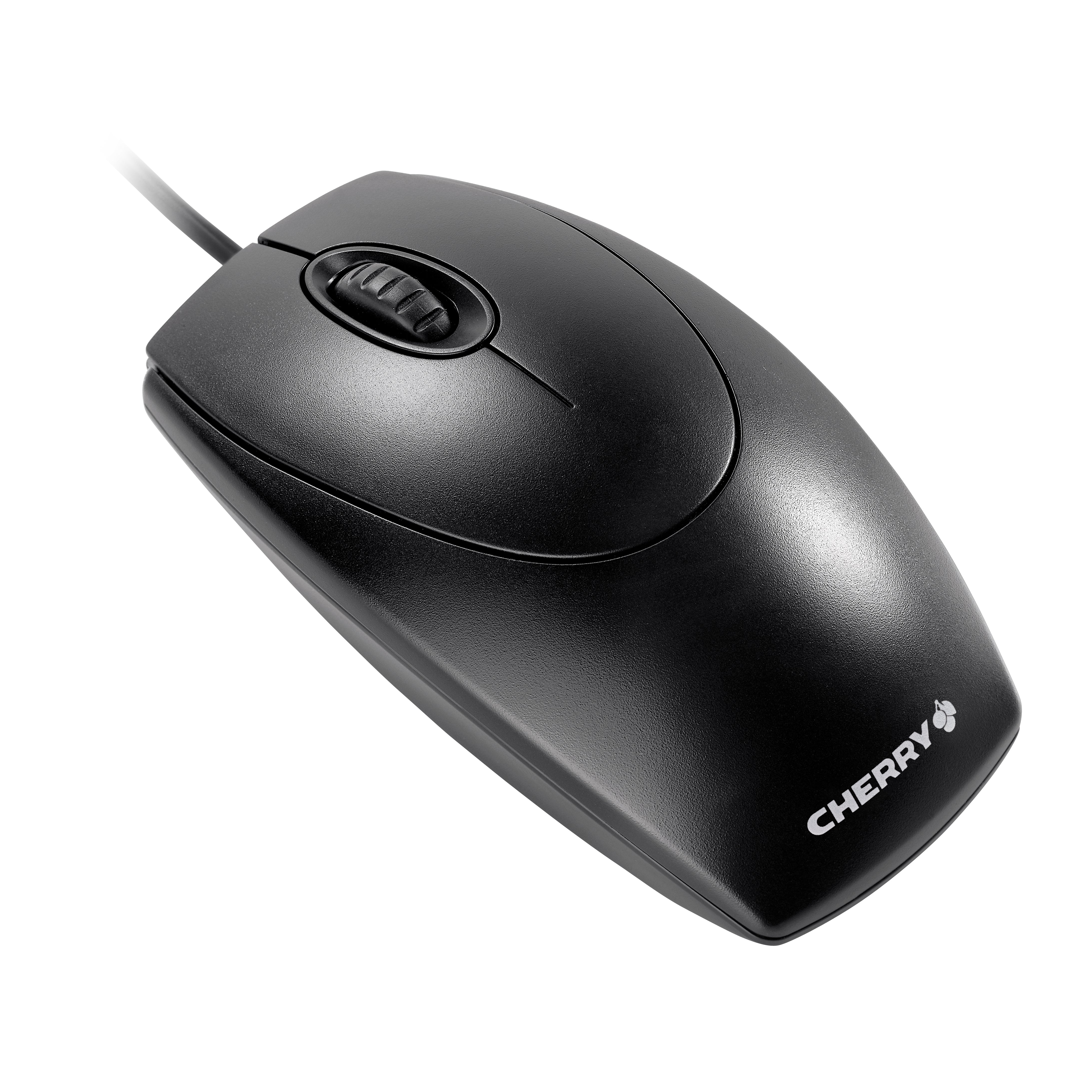 CHERRY WheelMouse Kabelgebundene Maus – kabelgebunden, USB-A + PS/2, 1'000 dpi, 3 Tasten, beidhändig, schwarz
