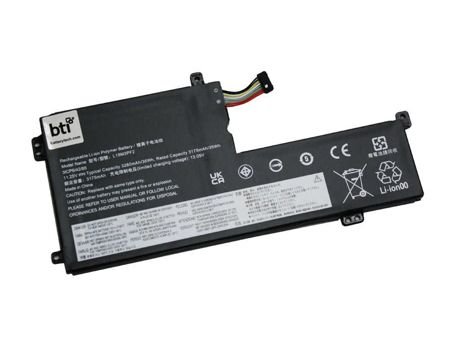 BTI Notebook-Akku – für Lenovo V155-15AP – 36 Wh, 11,25 V (3 Zellen) – Schwarz