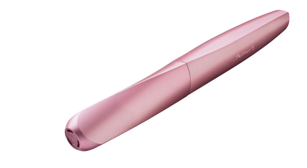 Pelikan Twist Girly Rose – Federspitze M – für Rechts- & Linkshänder – Rosa, Blau – Patronen