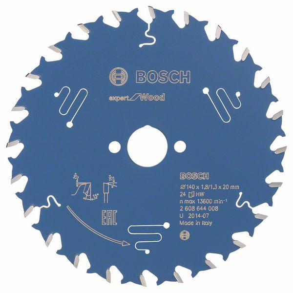 Bosch Professional – Kreissägeblatt, ATB, 2 608 644 008, 140 mm × 20 mm × 1,8 mm