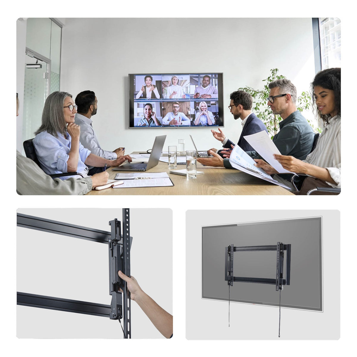StarTech.com Wandhalterung – Vollbeweglich – 37–65" – VESA 200×200–600×400 – bis 80 kg – Schwarz