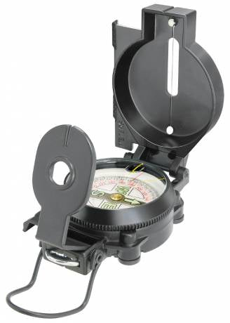 National Geographic Magnetischer Handkompass – mit Lineal – 85 × 26 × 58 mm – schwarz