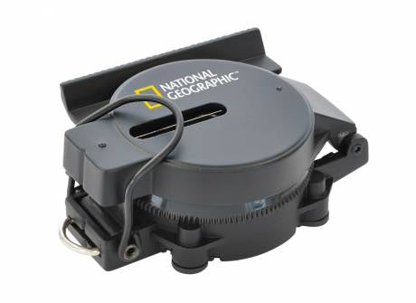 National Geographic Magnetischer Handkompass – mit Lineal – 85 × 26 × 58 mm – schwarz