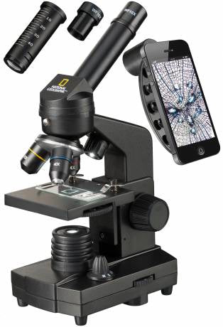 National Geographic Mikroskop-Bausatz – BR-9039001, 40–1280×, LED-Beleuchtung, ab 6 Jahren